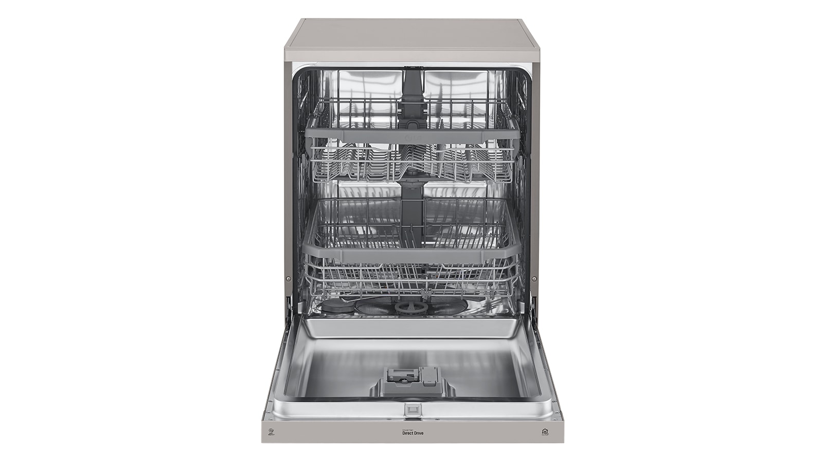 LG 14 Place QuadWash® Dishwasher in Platinum Steel Finish, XD4B14PS